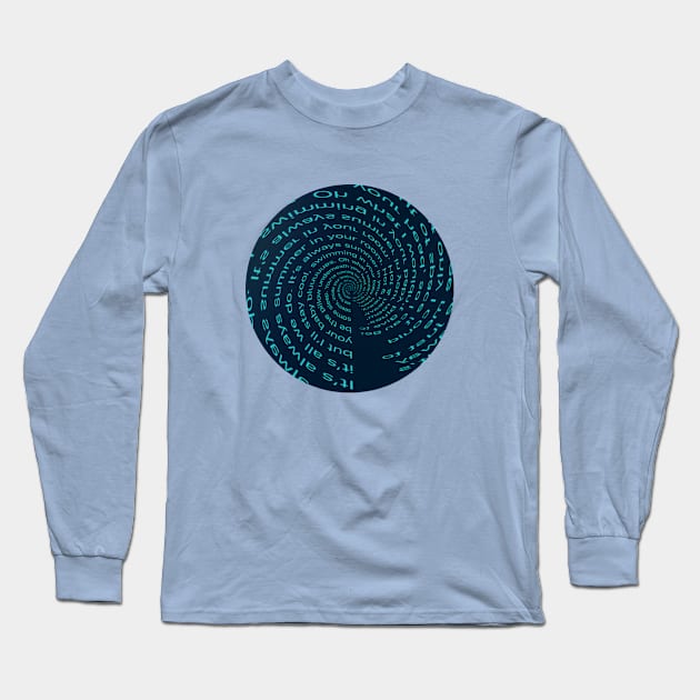 Babyblues Lyrics Long Sleeve T-Shirt by Owen St Merch